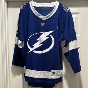 TAMPA BAY LIGHTNING Blue and White STAMKOS Hockey Jersey